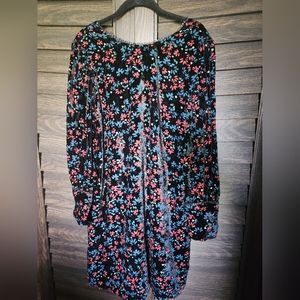 Draper James Floral Velvet Medium Shift Dress